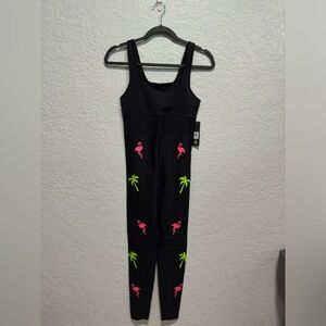 NWT Ultracor Active Jumpsuit- Size M- Color: black, green, pink